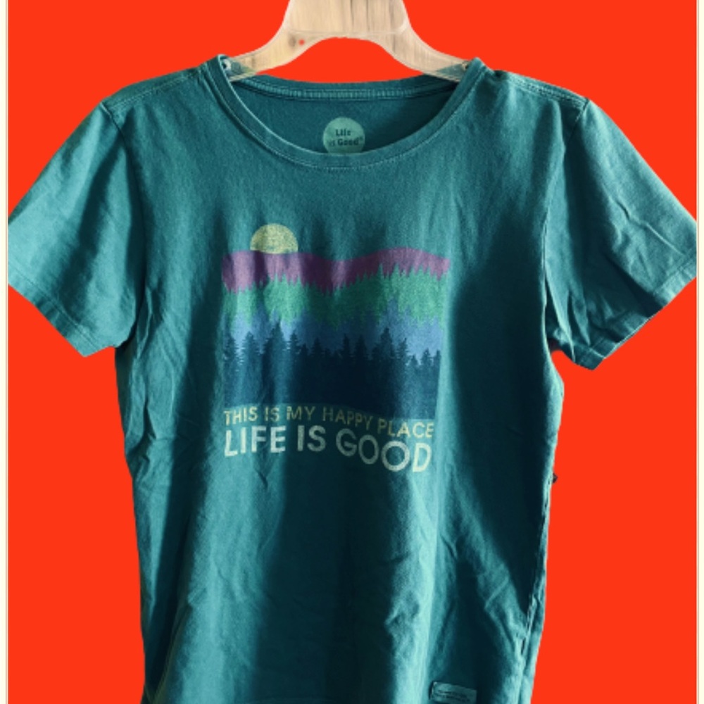 Life is Good ‘This is my happy place’ Graphic T-shirt‎